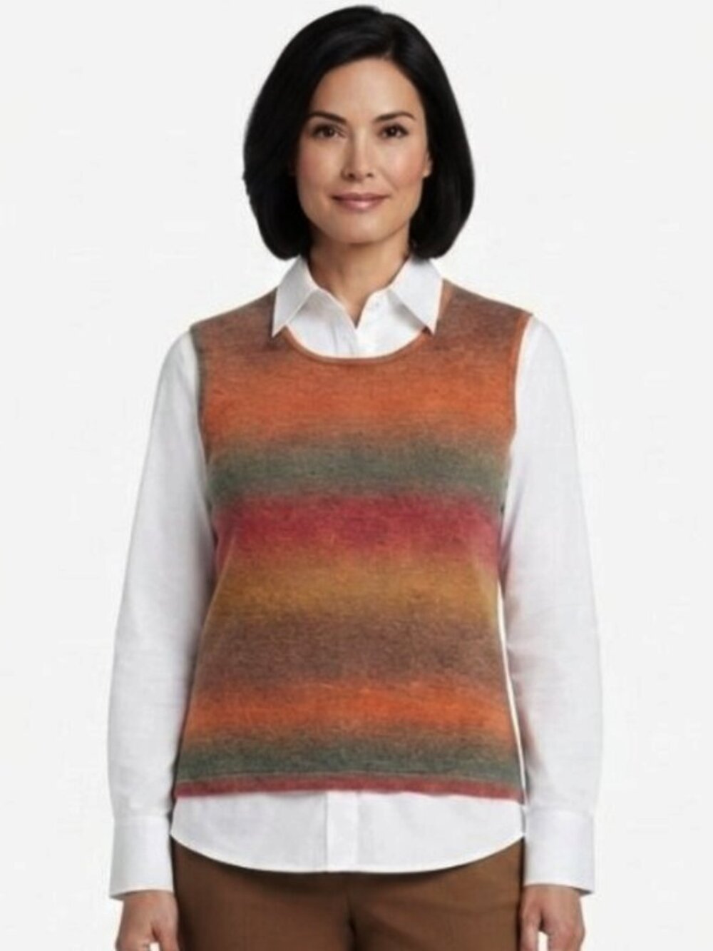 Allison Daley Multi Ombre Lightweight Knit Sleeveless Top NEW- Sz. LP